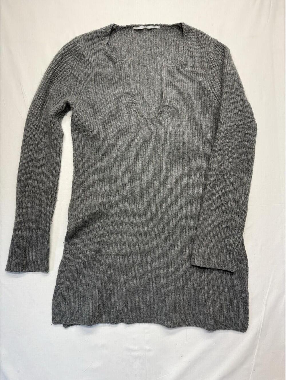 Rosetta Getty Womens Gray Ribbed Oversized Sweater Size Medium MSRP 600